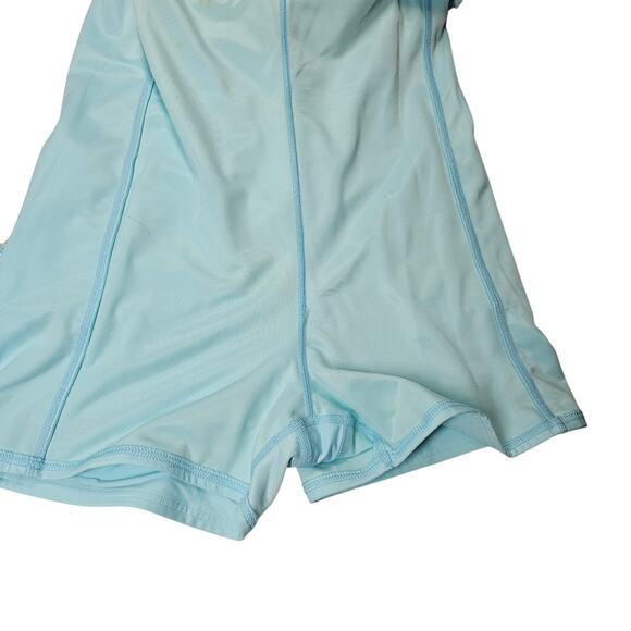 Lands' End Square Neck Swim Dress One Piece Swimsuit with Shorts Women's 16 - Picture 6 of 10